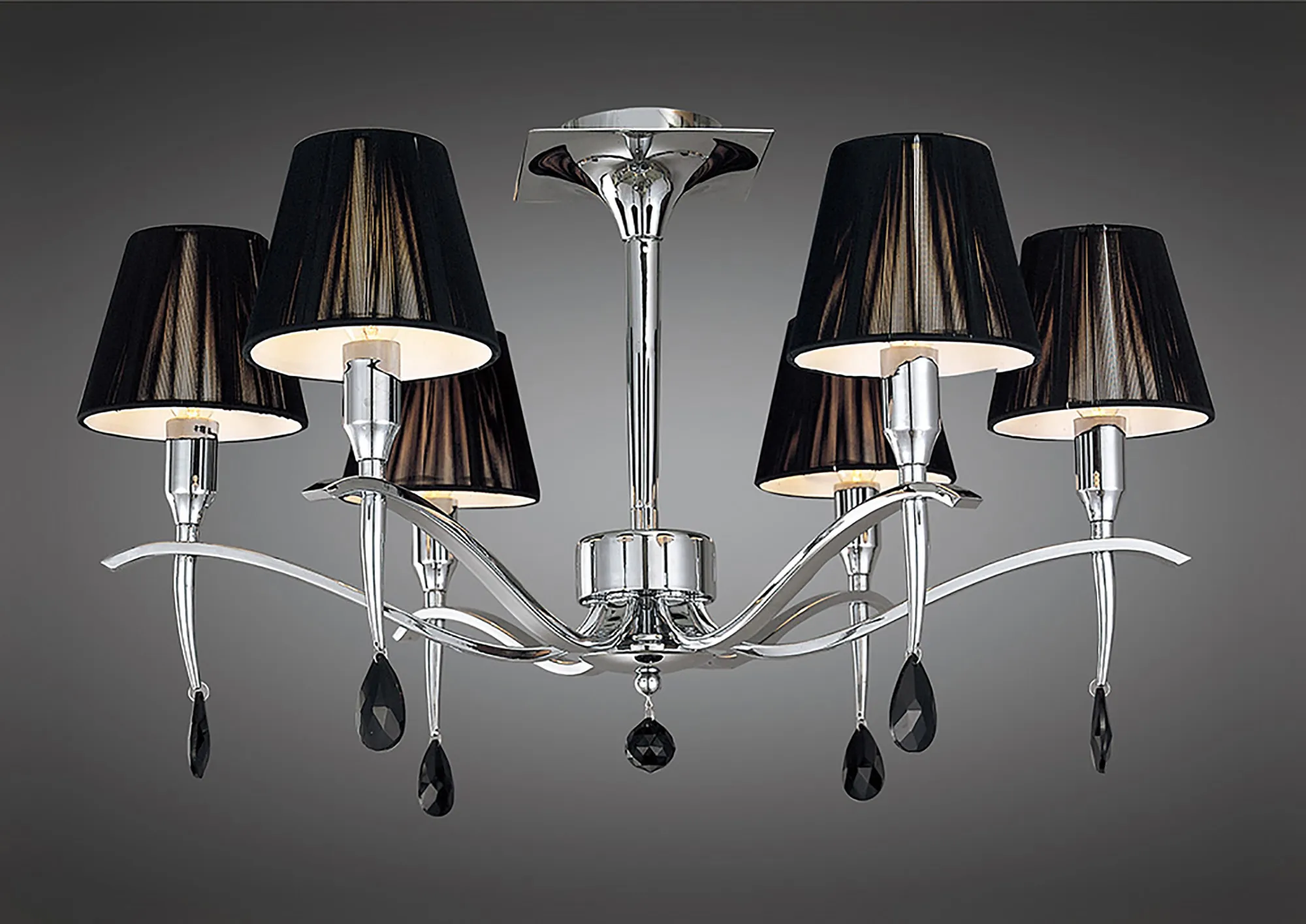 M0344  Siena Crystal Pendant 6 Light